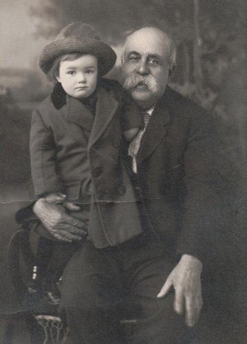 Albert J. Stanwood and unknown boy